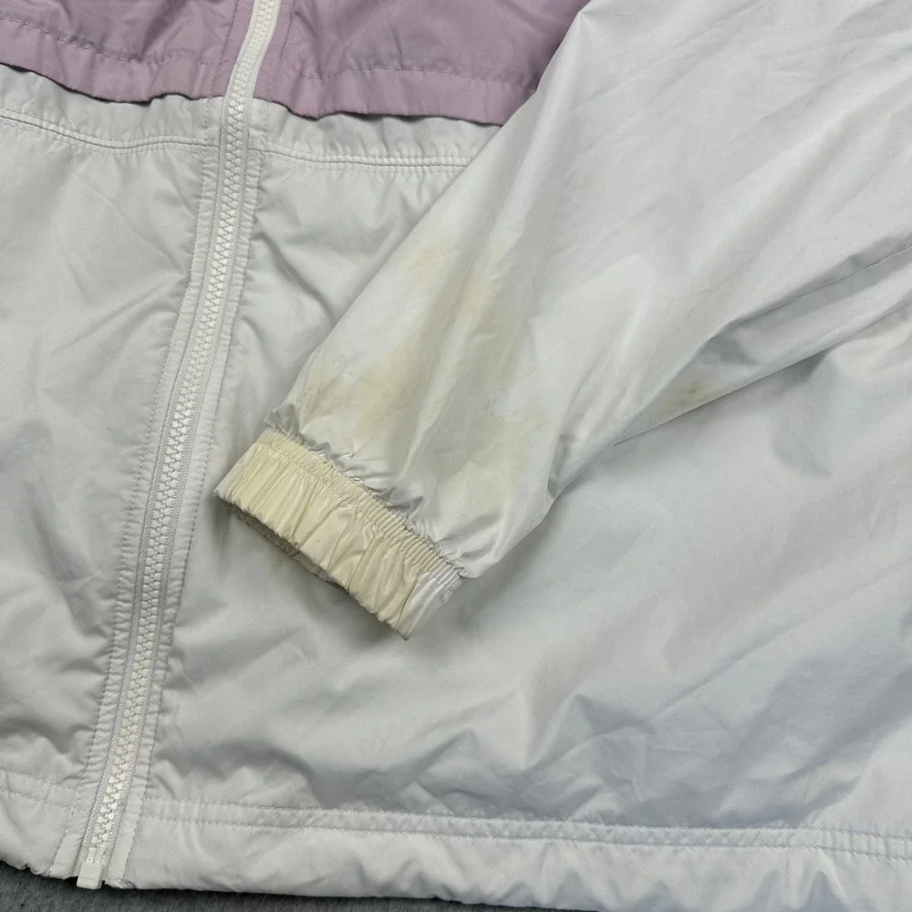 Nike Womens Windrunner Hooded Windbreaker Jacket Purple White Size XL